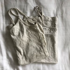 Pack of 2 - Oatmeal Camis